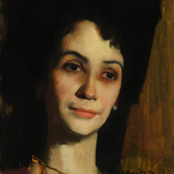 Konrad Krzyżanowski, Portret pani B., 1914? , Muzeum Narodowe w Kielcach