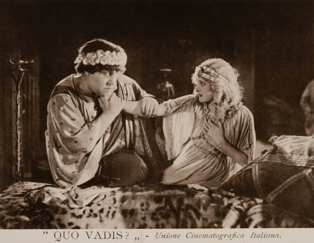 Neron napastuje Ligię w adaptacji filmowej Quo vadis z 1924 roku 