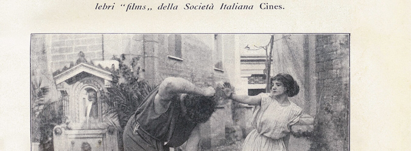 Edizione cinematografi ca wydawnictwa Treves z 1914 roku ilustrowana 78 fotosami z fi lmu Guazzoniego — pierwsza tego typu inicjatywa w dziejach edytorstwa.