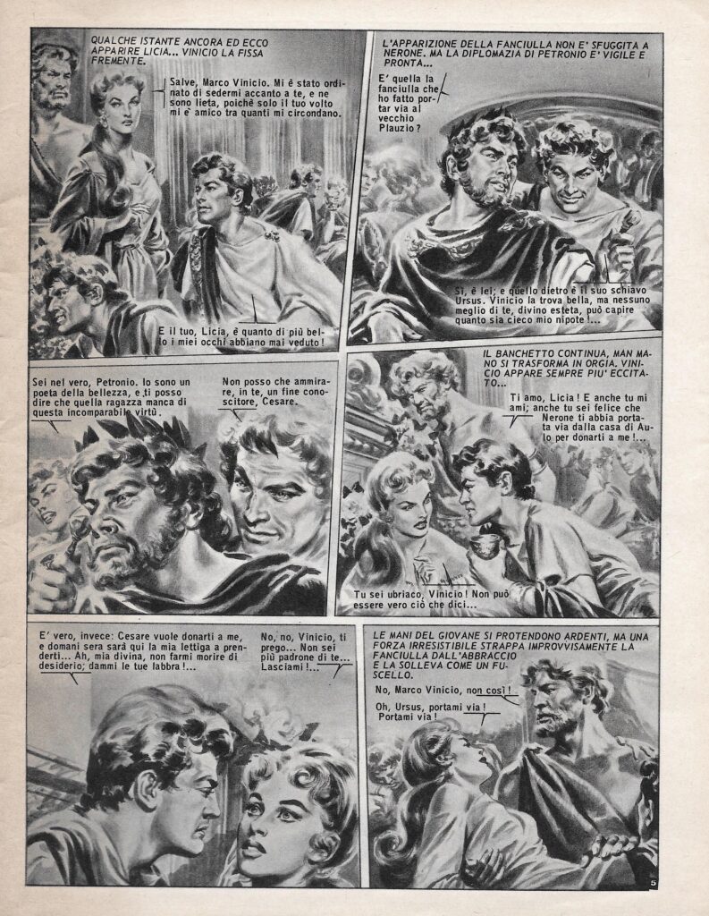 Ilustracje z komiksu „Grand Hotel” z 1967 roku.
