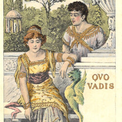 Pocztówka z ilustracją do Quo vadis (Garibaldi Giuseppe Bruno, ok. 1900)