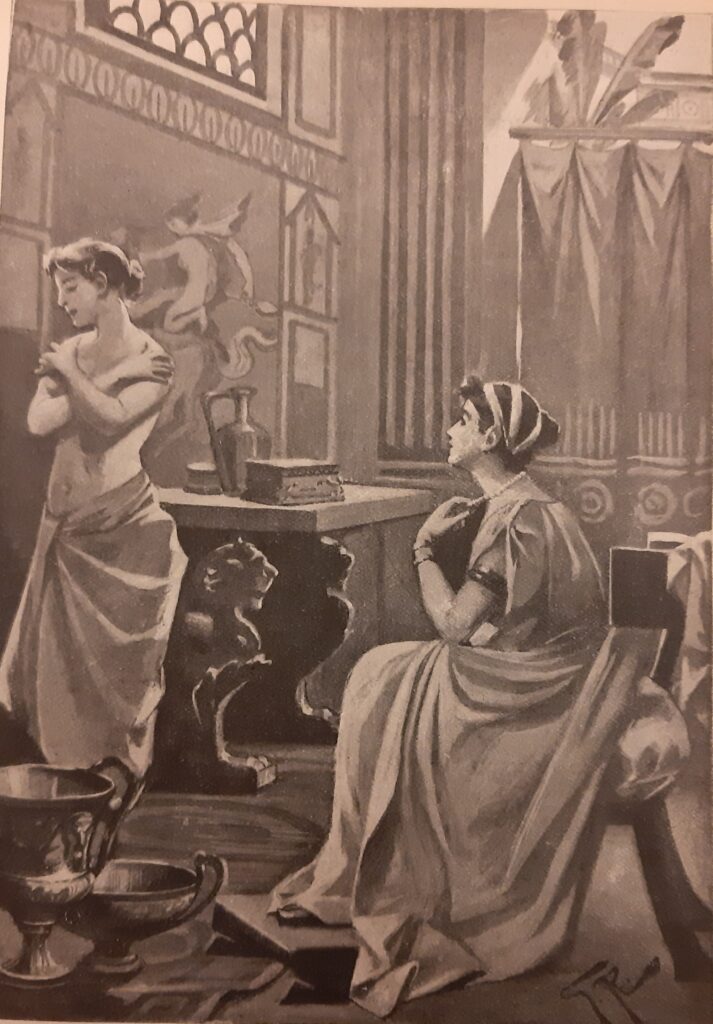 Ilustracja z „przekładu” Quo vadis Clary Collini (1906, wyd. Nerbini)