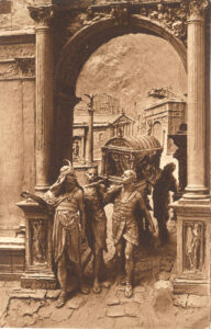  Domenico Mastroianni, ilustracja do Quo vadis (pocztówka, ok. 1900)