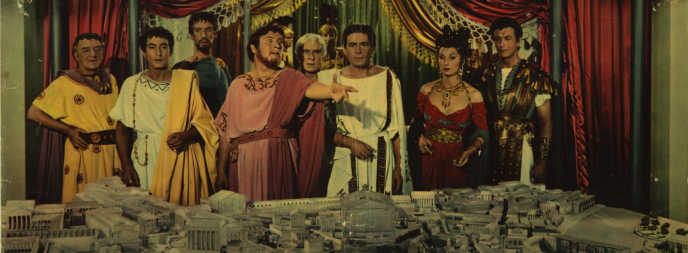 Włoski plakat adaptacji filmowej Quo vadis z 1951 roku