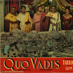 Włoski plakat adaptacji filmowej Quo vadis z 1951 roku