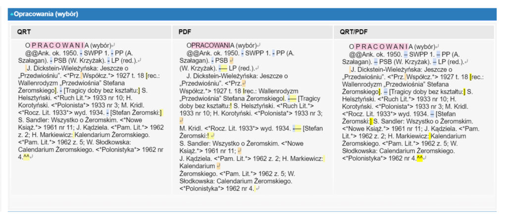 Il. 8 Ekran modułu poprawy importu danych (etap I); źródło: oprac. własne