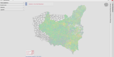 Il. 6 Interaktywny Internetowy Atlas Polski Niepodległej, widok strony głównej, oprac. zespół historyków i kartografów z Instytutu Historii im. Tadeusz Manteuffla PAN i Wydziału Geodezji i Kartografii Politechniki Warszawskiej źródło: atlas1918.ihpan.edu.pl