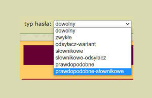 Il. 8. Opcje filtrowania wyników wyszukiwania haseł w indeksie, źródło: spxvi.edu.pl