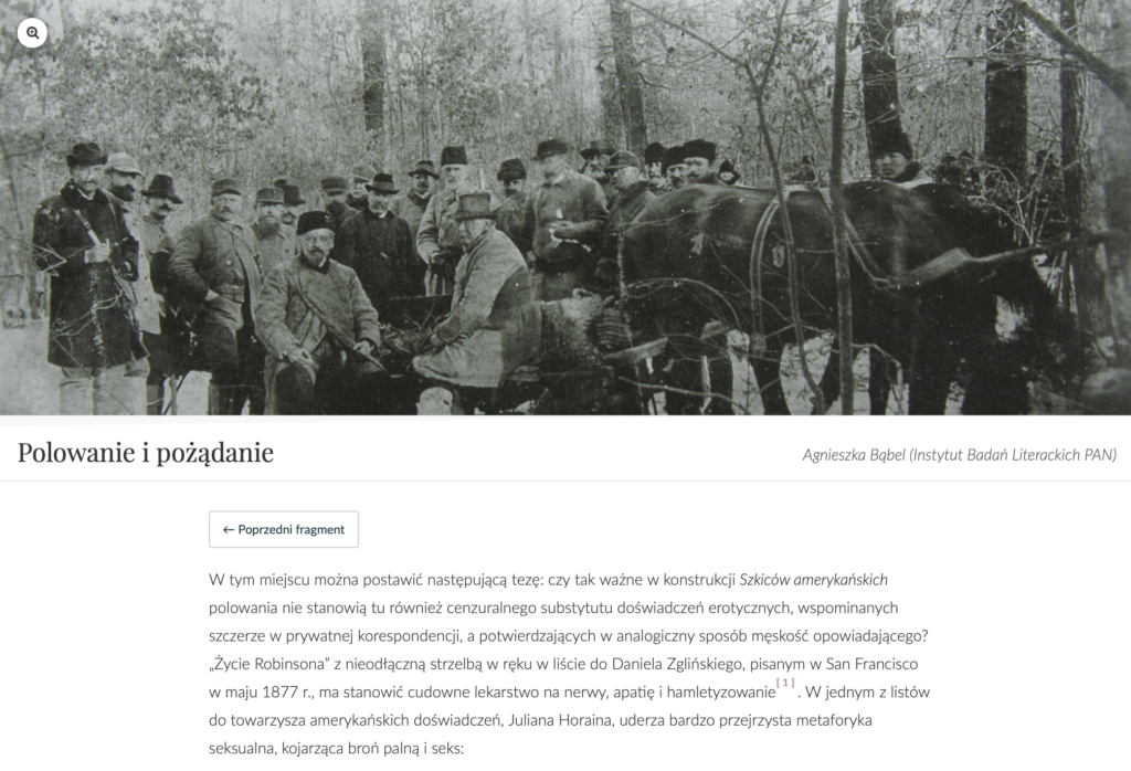 Il. 10 Strona artykułu z kolekcji „Sienkiewicz ponowoczesny”, źródło: www.nplp.pl