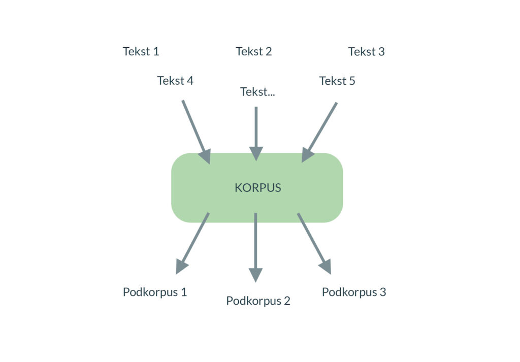 Il. 7 Schemat struktury korpusu tekstowego, źródło: oprac. własne